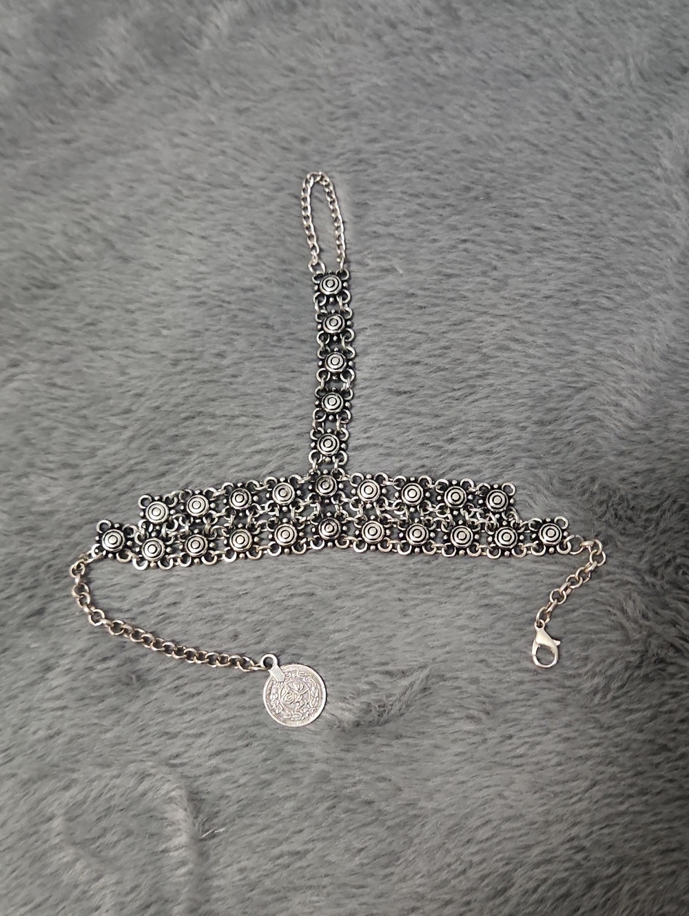Ankle Foot FLOWER Tibetan Jewellery BAREFOOT Beach SILVER